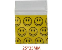 Load image into Gallery viewer, Zip Bag 25x25 Smileys
