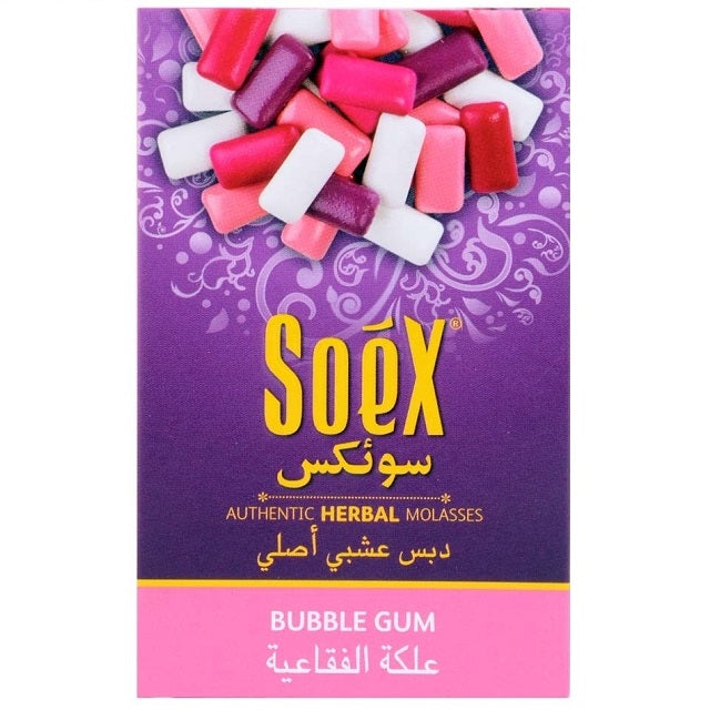 Soex 50gm Bubble Gum Herbal Molassas