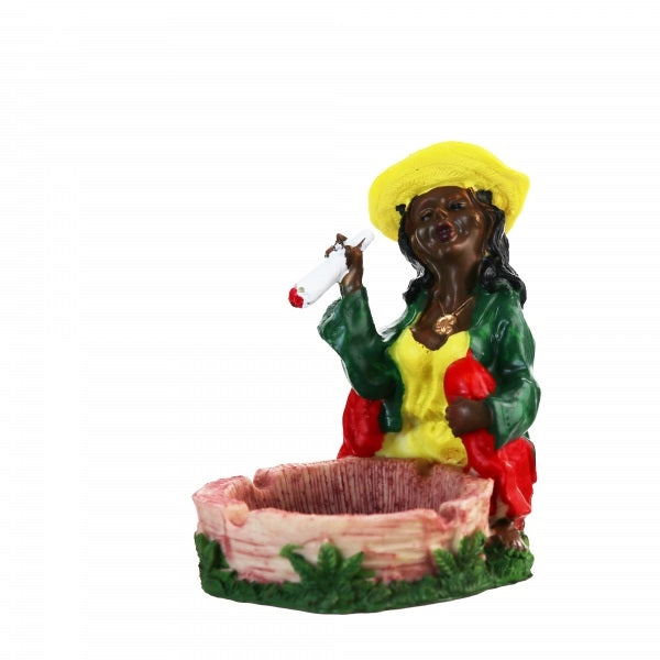 Rasta Ashtray Lady Chilling Out