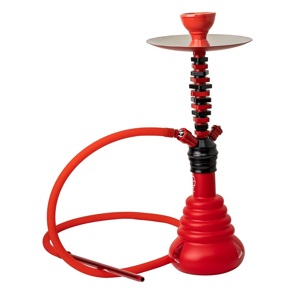 Hookah - Red Black Pipe And Base 45cm