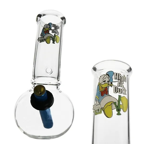 High As Duck Bubble Glass Waterpipe – 18cm