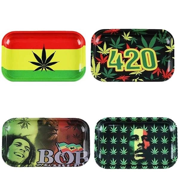 Rasta Metal Medium Rolling Trays