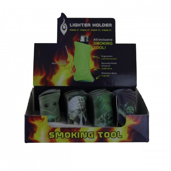 Lighter Sleeve With Smoking Tools - Yoda Prints
