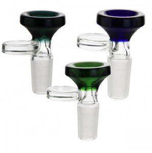 Solid 14mm Glass Cone Pieces With A Coin Handle